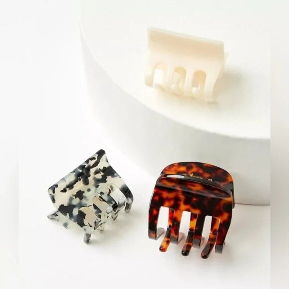 LOFT Other - Ann Taylor LOFT Mixed Tortoiseshell Print Hair Clip Set of 3 Style 900573 $25